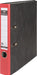 Pergamy ordner,  voor ft A4, uit karton, rug van 5 cm, gewolkt rood 25 stuks, OfficeTown