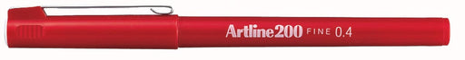 Artline 200 fineliner, rood 12 stuks, OfficeTown