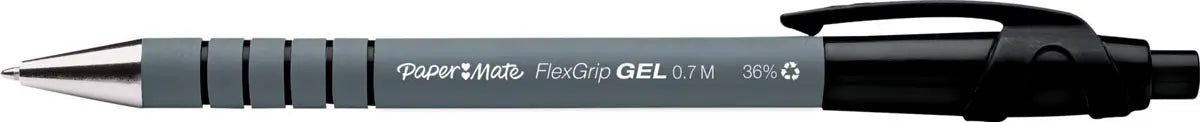 Paper Mate balpen Flexgrip Gel, doos van 12 stuks, zwart