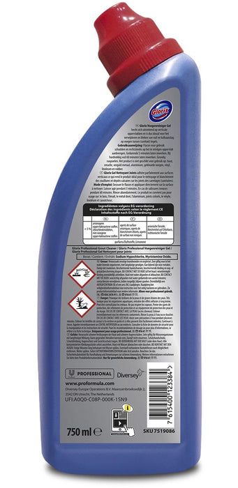 Glorix Pro Formula Voegenreiniger Gel, 750 ml fles