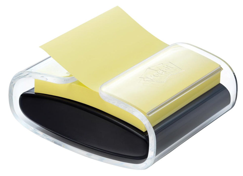 Post-it Super Sticky Z-notes dispenser Pro Color, voor ft 76 x 76 mm, inclusief blok van 90 vel geel