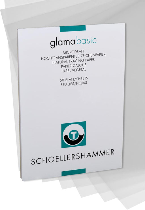 Schoellershammer Glama transparant papier, A3, 110 g/m², blok van 50 vel 10 stuks, OfficeTown