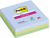 Post-it Super Sticky notes XL Oasis, 70 vel, ft 101 x 101 mm, gelijnd, assorti, pak van 3 blokken 24 stuks, OfficeTown