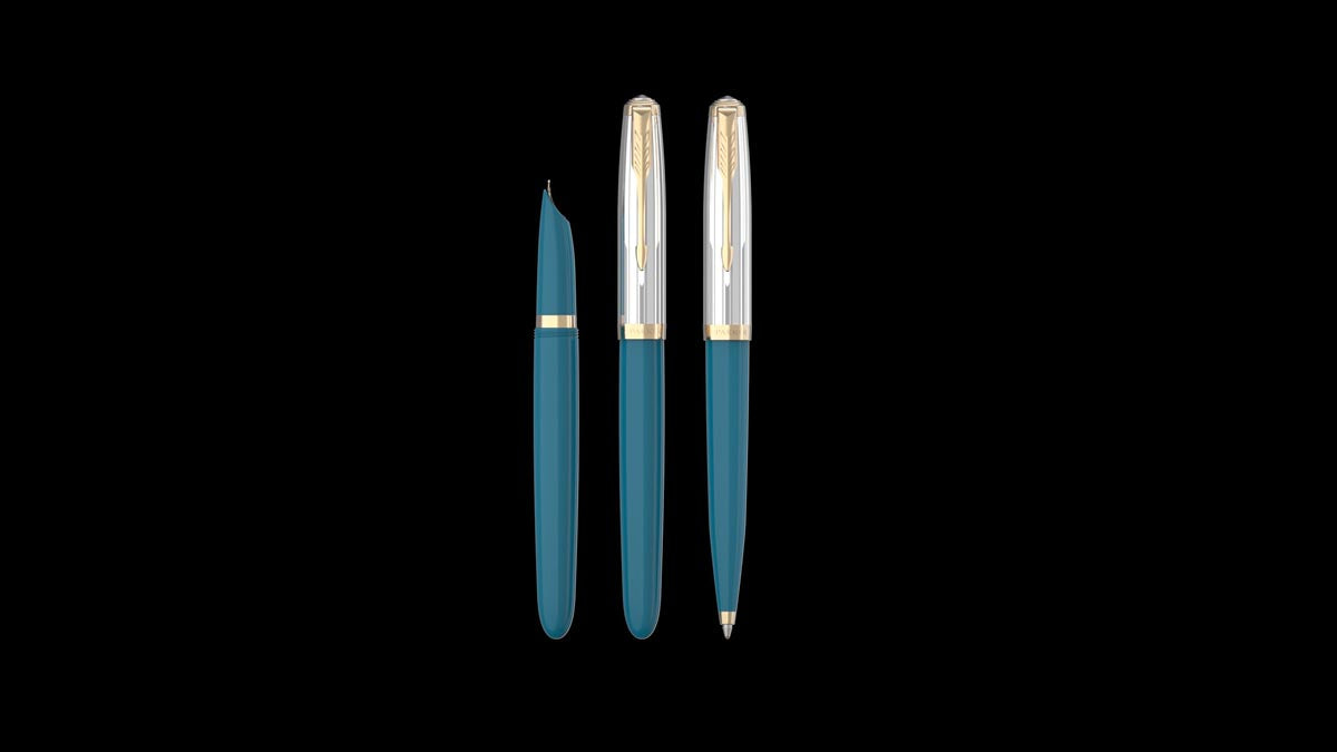 Parker 51 Premium balpen turkoois GT 20 stuks, OfficeTown