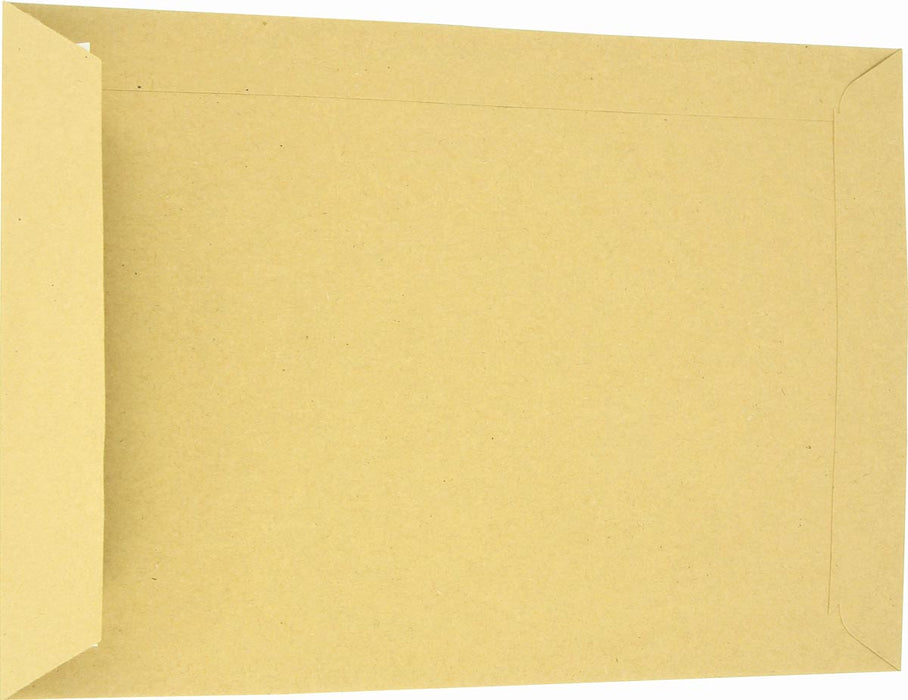 Enveloppen van gevouwen papier, afmetingen 162 x 229 mm, met sluitstrip, gemaakt van 90 g kraftpapier, bruin, doos van 500 stuks