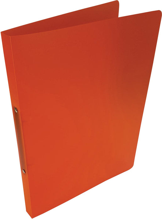 Titel van product:  Alpha ringmap, A4-formaat, van PP, 2 ringen van 16 mm, transparant oranje 25 stuks