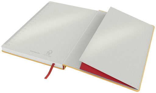 Leitz Cosy notitieboek met harde kaft, voor ft B5, geruit, geel 5 stuks, OfficeTown