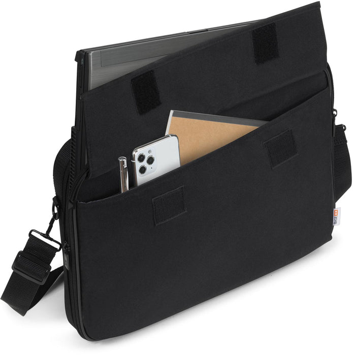 Basis XX door Dicota Clamshell laptoptas, voor laptops tot 15,6 inch, zwart