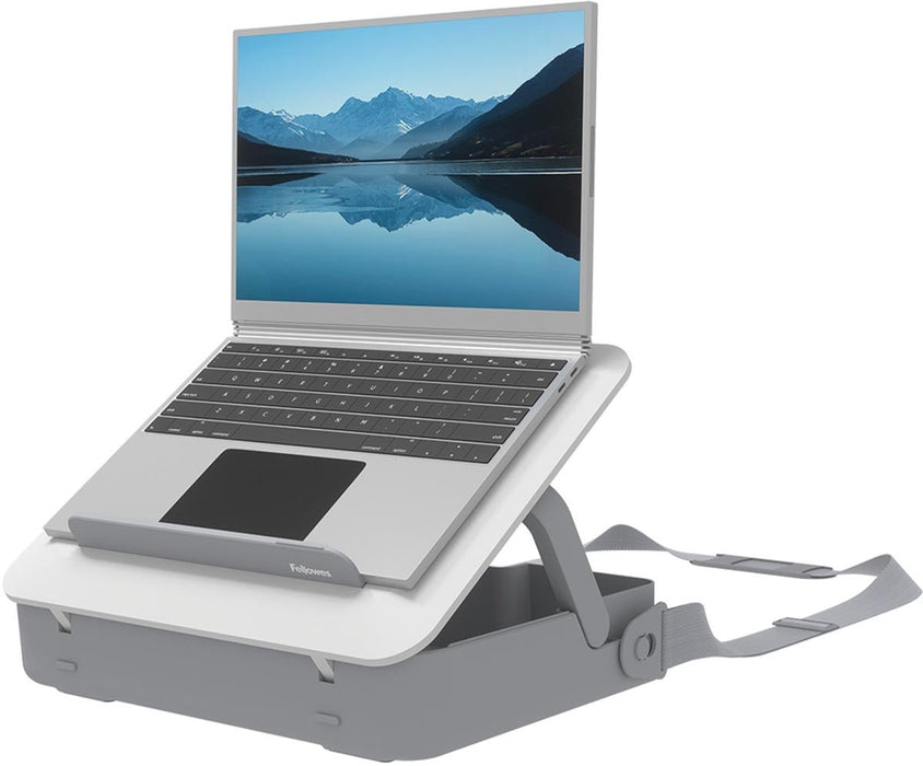 Fellowes Breyta laptoptas, met laptopstandaard, wit - OfficeTown