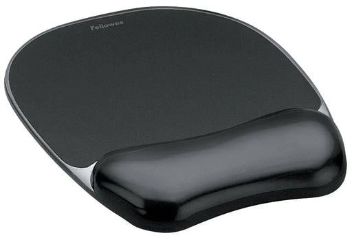 Fellowes Crystals Gel muismat met polssteun, zwart - OfficeTown