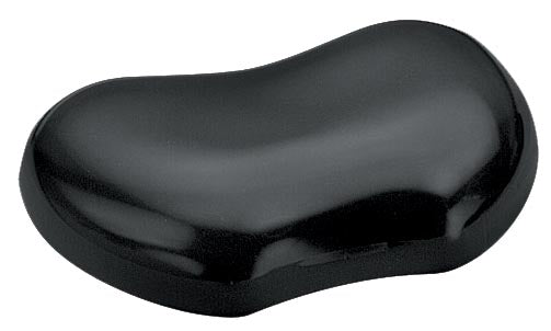 Fellowes Crystals Gel Polssteun - Zwart met Transparante Stijlvolle Gel - OfficeTown