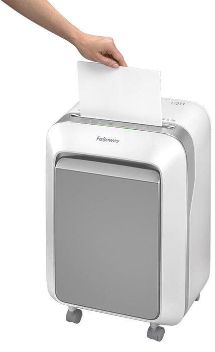 Fellowes Microshred papiervernietiger LX211, wit - OfficeTown
