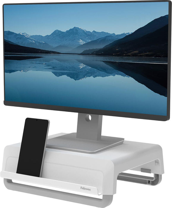 Fellowes monitorstandaard Breyta, wit - OfficeTown