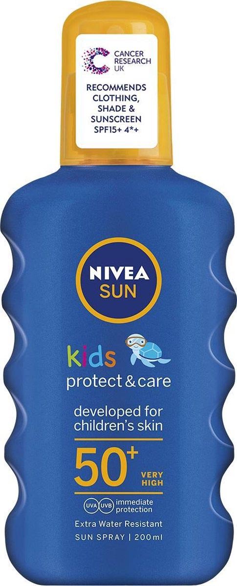Nivea Sun zonnebrandcrème Kids SPF 50+, spray van 200 ml 6 stuks, OfficeTown