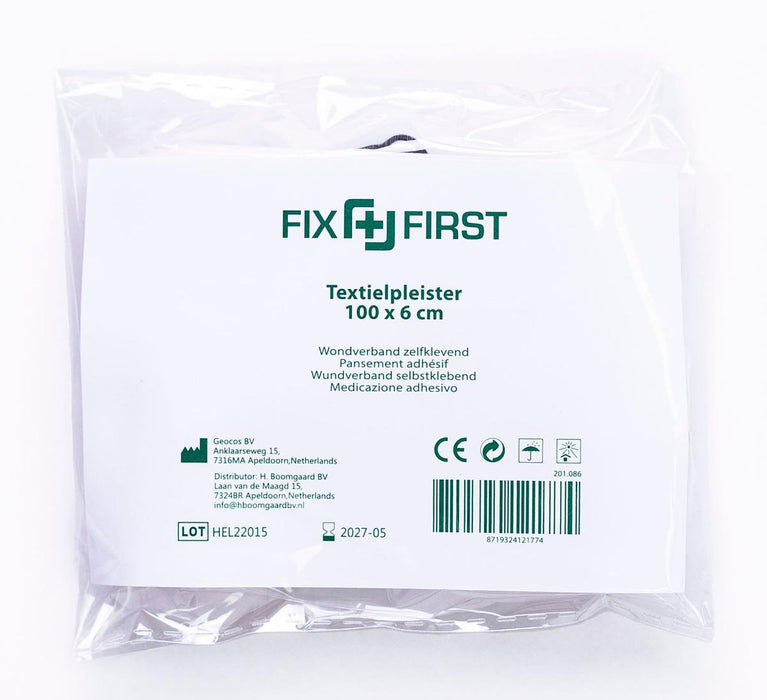 Fixfirst elastische pleister, 6 cm x 1 m - OfficeTown