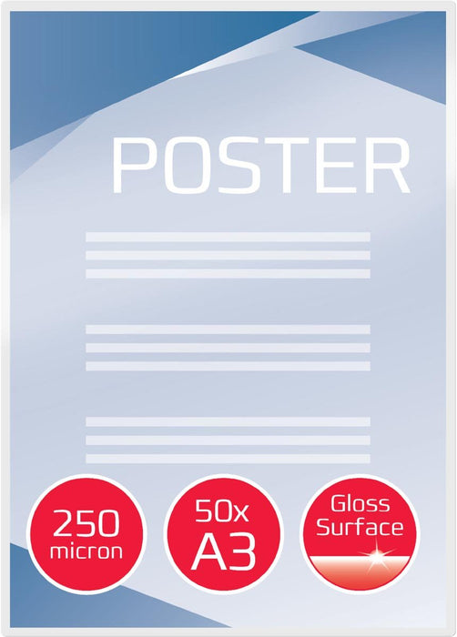 GBC Document lamineerhoes ft A3, 500 micron (2 x 250 micron), pak van 50 stuks - OfficeTown