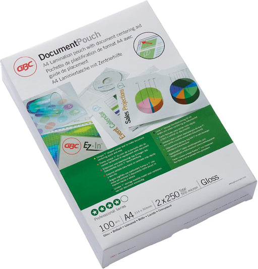 GBC Document lamineerhoes ft A4, 500 micron (2 x 250 micron), pak van 100 stuks - OfficeTown