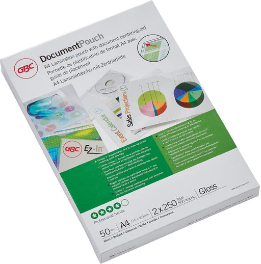 GBC Document lamineerhoes ft A4, 500 micron (2 x 250 micron), pak van 50 stuks - OfficeTown