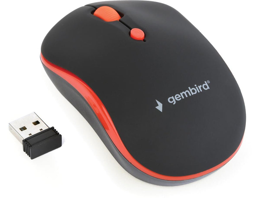 Gembird draadloze optische muis, rood - OfficeTown