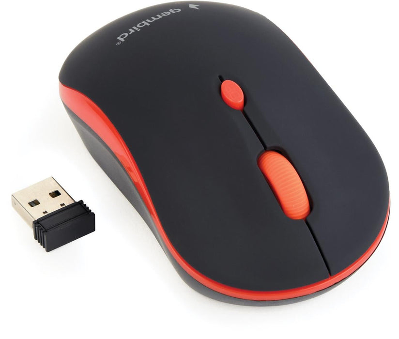 Gembird draadloze optische muis, rood - OfficeTown