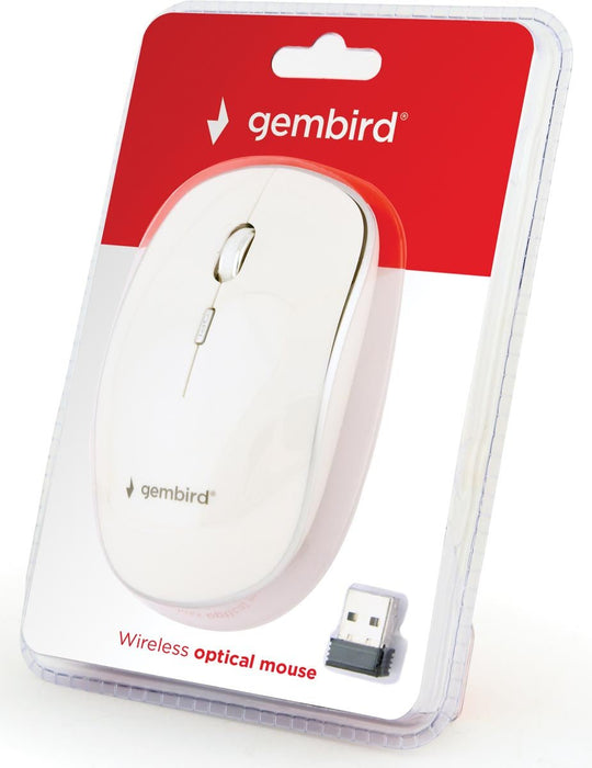 Gembird draadloze optische muis, wit - OfficeTown