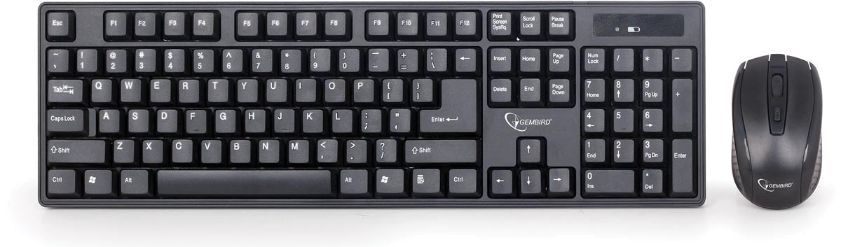 Gembird draadloze toetsenbord en muis, qwerty - OfficeTown