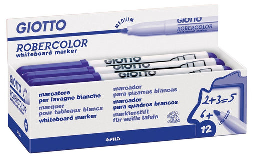 Giotto Robercolor whiteboardmarker, medium, ronde punt, blauw 12 stuks - OfficeTown