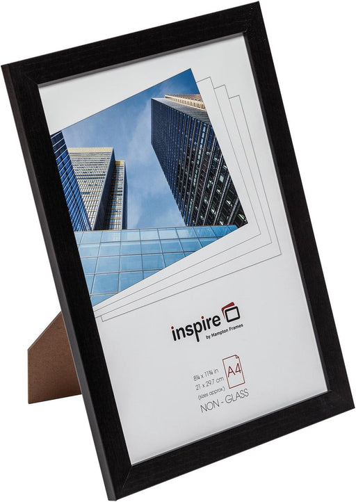 Hampton fotolijst Oxford, in 2 cm MDF, zwart, A4 - OfficeTown