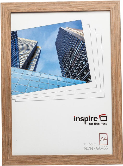 Hampton fotolijst Sorbonne, in 2 cm MDF, eiken effect, A4 - OfficeTown