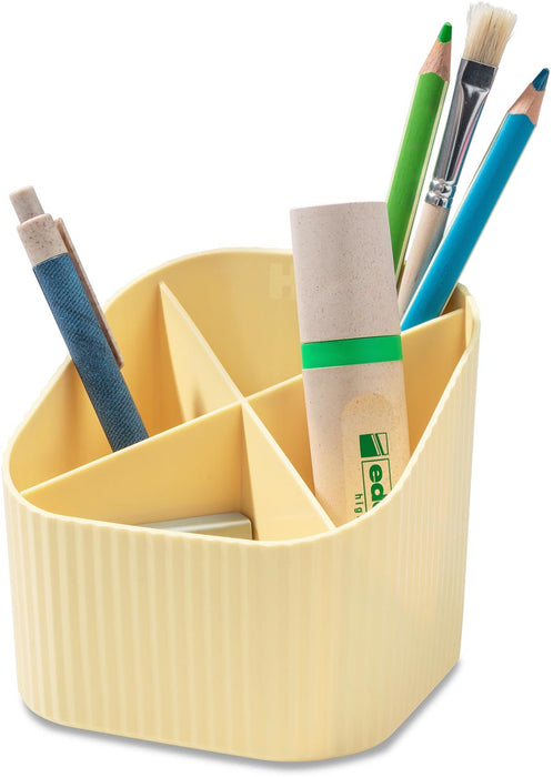 Han Re - Loop pennenbakje, PP, pastelgeel 6 stuks - OfficeTown