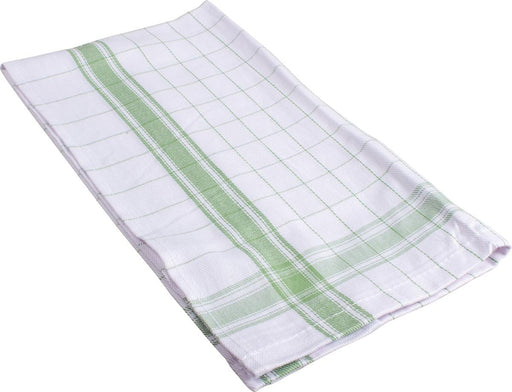 Handdoek Adalynne, ft 50 x 70 cm, geruit, groen, pak van 6 stuks - OfficeTown