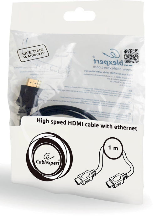 HDMI - kabel van Cablexpert met Ethernet, hoge snelheid, select series, 1 m - OfficeTown