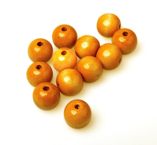 Houten kralen 24 mm met parelglans - OfficeTown