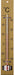 Houten thermometer van 25 x 4 cm - OfficeTown