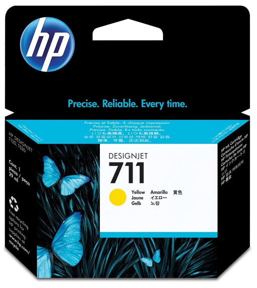 HP inktcartridge 711, 29 ml, OEM CZ132A, geel - OfficeTown