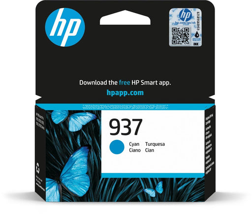 HP inktcartridge 937, 800 pagina's, OEM 4S6W2NE, cyaan - OfficeTown