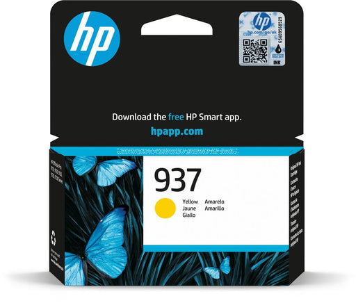HP inktcartridge 937, 800 pagina's, OEM 4S6W4NE, geel - OfficeTown