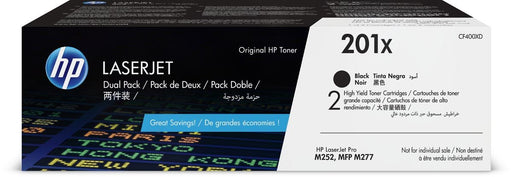 HP toner 201X, 2 x 2.800 pagina's, OEM CF400XD, zwart, pak van 2 stuks - OfficeTown