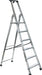 Industriële trapladder Galico quadra, 6 treden met antislipplatform - OfficeTown