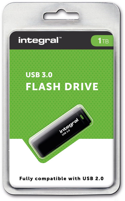 Integral USB stick 3.0 Black, 1 TB, zwart - OfficeTown