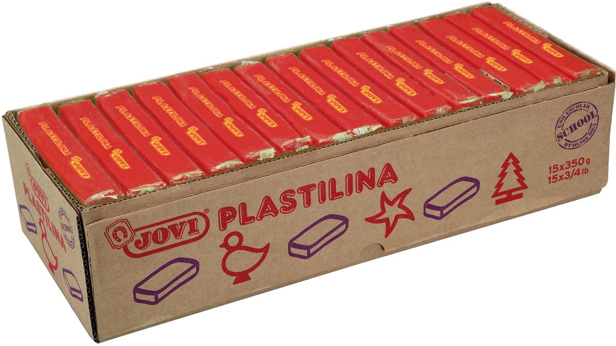 Jovi Boetseerpasta Plastilina rood - OfficeTown