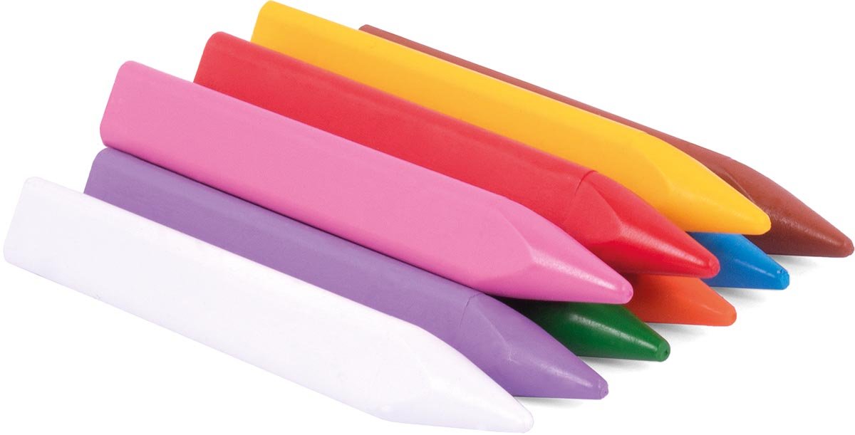 Jovi waskrijt Triwax Jumbo Easy Grip 24 stuks - OfficeTown