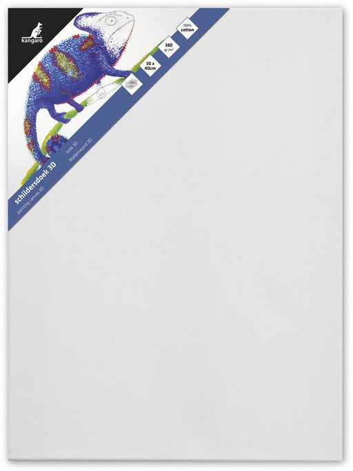 Kangaro opgespannen canvas 3D, afmetingen 30 x 40 cm - OfficeTown