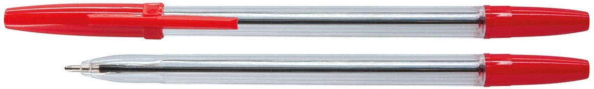 Kantoorartikelen balpen 7,0 mm, rood 50 stuks - OfficeTown