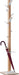 Kapstok Easycloth model A, wit houten kapstok met 6 sterke polystyreen haken en 2 chroomhaken - OfficeTown