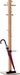 Kapstok Easycloth model B, zwart houten kapstok met paraplustandaard - OfficeTown
