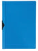 Klemmap met metalen clip A4 30 vel Transparant blauw - OfficeTown