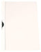 Klemmap met metalen clip A4 30 vel Transparant wit - OfficeTown