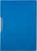 Klemmap swingclip A4 Transparant blauw met capaciteit voor 25 vel - OfficeTown