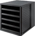 Ladenblok Han Systembox Karma, met 5 open laden, eco - zwart - OfficeTown